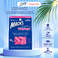 Hộp 5 đôi nút bịt tai chống ồn Mack's Dreamgirl dành cho nữ giới