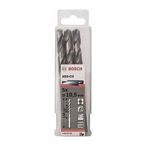 Hộp 5 mũi khoan Inox HSS-Co 10.5mm Bosch 2608585900