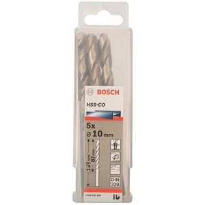 Hộp 5 mũi khoan Inox HSS-Co 10mm Bosch 2608585898