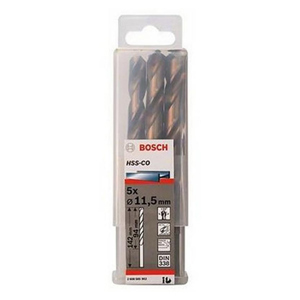 Hộp 5 mũi khoan Inox HSS-Co 11.5mm BOSCH 2608585902