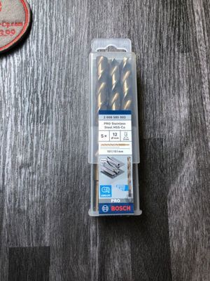 Hộp 5 mũi khoan Inox HSS-Co 12mm BOSCH 2608585903