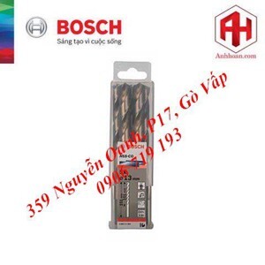 Hộp 5 mũi khoan Inox HSS-Co 13mm Bosch 2608585905