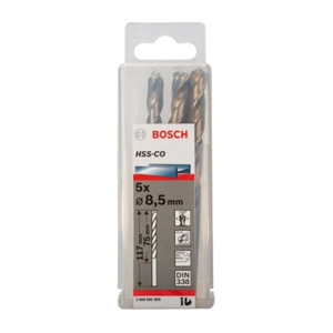Hộp 5 mũi khoan Inox HSS-Co 8.5mm BOSCH 2608585895