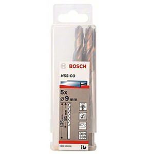 Hộp 5 mũi khoan Inox HSS-Co 9mm Bosch 2608585896