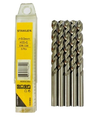 Hộp 5 mũi khoan sắt 9mm Stanley STA50119B05