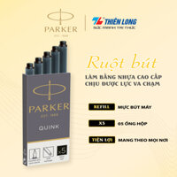 Hộp 5 ống mực bút máy cao cấp Quink Parker - Mực đen