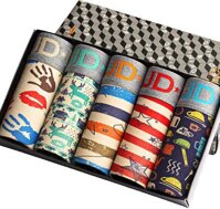 Hộp 5 Quần Lót Boxer Nam SZone Cá Tính Hộp Quần Sịp Hình Sao - Môi - L