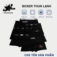 Hộp 5 Quần lót nam, sịp đùi nam MÀU ĐEN cạp bền đẹp, chất thun lạnh cao cấp mềm mịn, kháng khuẩn tốt - Menswear98