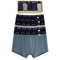 Hộp 5 quần sịp đùi nam thun lạnh Hàn Quốc, cạp nhỏ 2cm co giãn 4 chiều thoải mái - HOP5_HAN2cm_BL