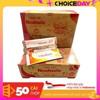 Hộp 50 cái khăn lạnh giấy Alex cao cấp size lớn 23x25cm Nadavie