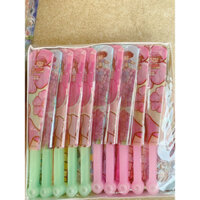 hộp 50 chiếc quạt xoè bằng nhựa nhiều mẫu loại dày đẹp