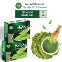 Hộp 50 gói Bột Matcha Trà xanh Nhật Bản ONELIFE