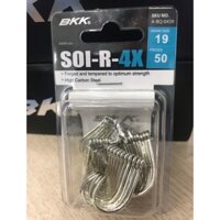 [Hộp 50 Lưỡi] Câu Cá Tra Giải BKK SOI-R-4X Trắng - Số 19, 20, 21 - Thép Carbon Siêu Cứng Không Rỉ - Hàng Chính Hãng