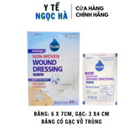 [Hộp 50 miếng] Young Wound Dressing - Băng gạc vô trùng 6cm x 7cm- Băng có gạc thấm hút dịch tốt
