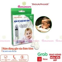 Hộp 50 núm rửa mũi silicon cho trẻ Tana của công ty dược Tanaphar, bơm nước muối vệ sinh mũi cho trẻ và người lớn