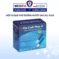 Hộp 50 que thử đường huyết On Call Plus (2 lọ x 25 que)