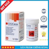 Hộp 50 Que Thử Đường Huyết Ogcare Của Ý Giúp Đo Lượng Đường Huyết Trong Máu Dùng Cho Máy Đo Ogcare