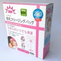 Hộp 50 túi trữ sữa 250ml SUNNY/SAMI của nhật bản, tặng kèm bút ghi thông tin