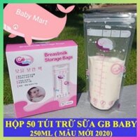 Hộp 50 Túi trữ sữa Hàn Quốc GB baby, chất liệu an toàn, không chưa BPA, bảo quản sữa mẹ tốt nhất,