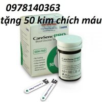 hộp 50 và 25t Que thử đường huyết CareSens Pro 003