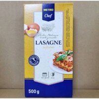 Hộp 500g mì lá [Italia] Metro chef LASAGNE pasta