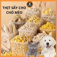 Hộp 500g Thịt sấy cho Mèo, Chó mix vị TAOTAO PET