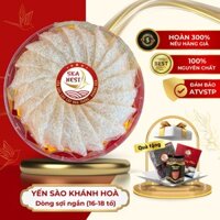{HỘP 50g} Yến Sào Tinh Chế Sợi Ngắn Khánh Hòa tặng kèm 1 hũ Đông trùng hạ thảo, táo đường hạt chia