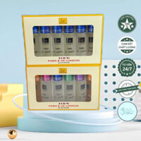Hộp 6 Chai Nước Hoa Lăn 10ml Frénchisés - Hương Unisex Phù Hợp Cho Nam Và Nữ - Hàng Chính Hãng