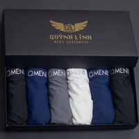 [Hộp 6 chiếc] quần lót nam ❤️ quần sịp nam đùi boxer thun lạnh cao cấp không viền Qmen