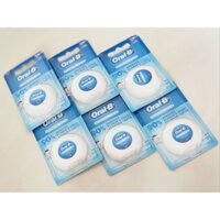 Hộp (6 cuộn) Chỉ nha khoa Oral-B Essential Floss làm sạch giữa các khe răng - Dụng cụ chăm sóc răng miệng