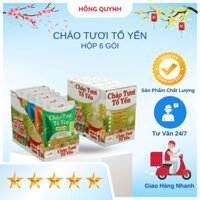 Hộp 6 Gói CHÁO TƯƠI TỔ YẾN| 5 HƯƠNG VỊ DINH DƯỠNG