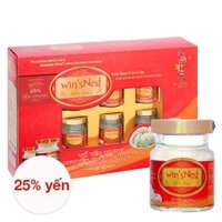 Hộp 6 hũ nước yến sào Win'sNest ít đường 70 ml (từ 3 tuổi)