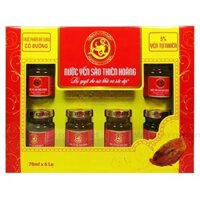 Hộp 6 Hũ Nước Yến Thiên Hoàng Có Đường 70ml/Hũ