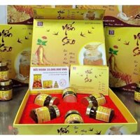 HỘP 6 HŨ Yến Sào Vy Hoàng Yến Chưng Sẵn với 36% yến sào kết hợp sụn vi cá mập,hồng sâm,đông trùng