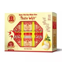 [Hộp 6 lọ x 70ml]Nước Yến sào Nhân Sâm Thiên Việt 15% Yến có đường