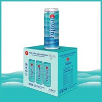 Hộp 6 Lon Nước Uống Giàu Hydrogen Cao Cấp Fujiwa Đóng Lon 330ml - Hỗ trợ tiêu hoá, Cải thiện đường ruột Long An