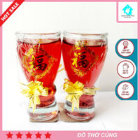 Hộp 6 Ly Nến Ly Thủy Tinh Cao Cấp Dừng Để Dâng Hương, Cúng Kiến