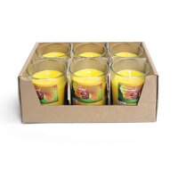 Hộp 6 ly nến thơm votive Miss Candle FTRAMART NQM0413 Lựa chọn mùi hương - Vàng  Hương hoa lan