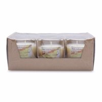 Hộp 6 ly nến thơm votives hương vanilla Miss Candle FtraMart FTM-NQM0413 (Kem) [bonus]