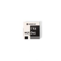 Hộp 6 ống mực Hồng Hà 3,4mm dùng cho bút máy 2276 - 3481 - Đen
