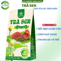 (Hộp 60 gói) Trà Sen Gạo Lứt Linh Chi Mộc Tâm Kết Hợp Giữa Các Thành  Phần  Thảo Mộc Tự Nhiên  Hạt Sen Gạo Lứt Linh Chi