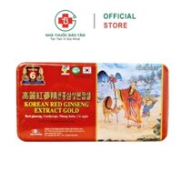 (Hộp 60 viên) Korean Red Ginseng Extract Gold hộp sắt USA pharma Sâm Hàn Quốc (tem công ty)