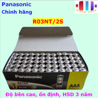 Hộp 60 viên pin đũa AAA Panasonic R03NT/2S - chính hãng - dùng cho remote, máy tính casio, đồ chơi