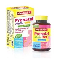 (hộp 60 Viên) Prenatal Multi DHA MediUSA - Bổ Sung Vitamin Và Khoáng Chất Cần Thiết Cho Phụ Nữ Mang Thai