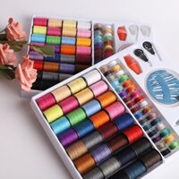 Hộp 64 Cuộn Chỉ May Nhiều Màu Sắc Kèm Phụ Kiện Tiện Dụng