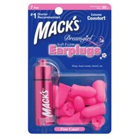 Hộp 7 đôi nút bịt tai dành cho ngủ ngon thương hiệu Mack's (Nhiều màu lựa chọn)