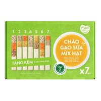 Hộp 7 gói cháo gạo sữa mix hạt Mămmy nấu cháo bổ sung dinh dưỡng cho bé 6 - 8 tháng - Step 1 30g/1gói