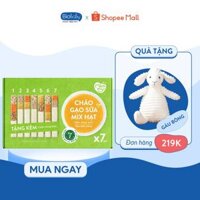 Hộp 7 gói cháo gạo sữa mix hạt Mămmy nấu cháo bổ sung dinh dưỡng cho bé 6 - 8 tháng
