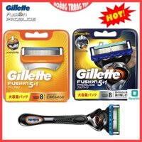 Hộp 8 đầu lưỡi thay thế dao cạo râu Gillette Fusion Proglide 5+1 lưỡi kép sắc bén không lo trầy xước