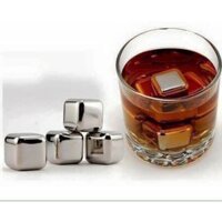 Hộp 8 viên  Đá inox không tan (đá Vĩnh cửu)tặng kèm gắp đá